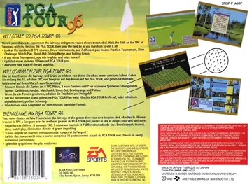 PGA Tour 96 (Europe) box cover back